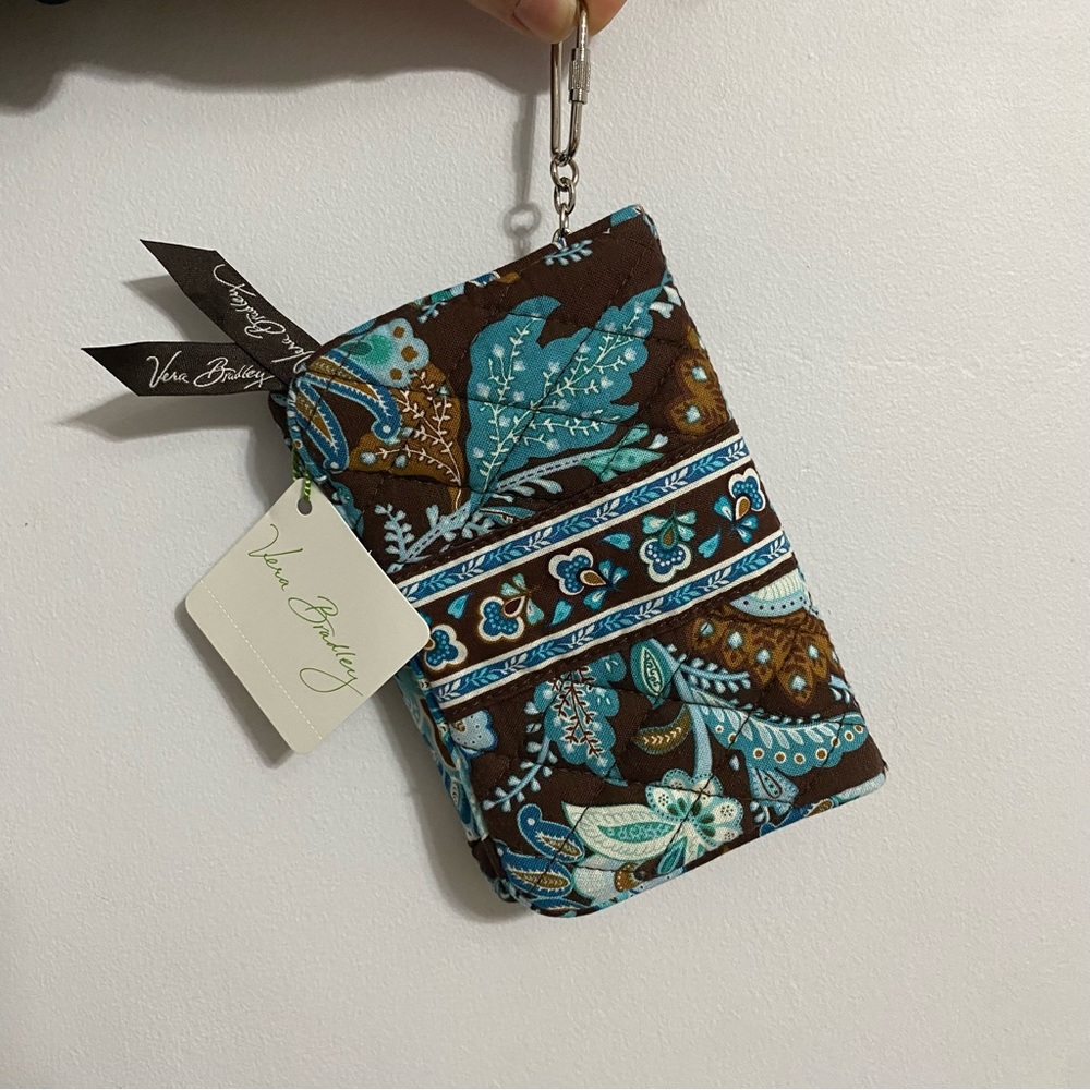 BNWT java blue taxi wallet by vera bradley